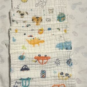 5 Colorful Baby Muslin Burping Cloth